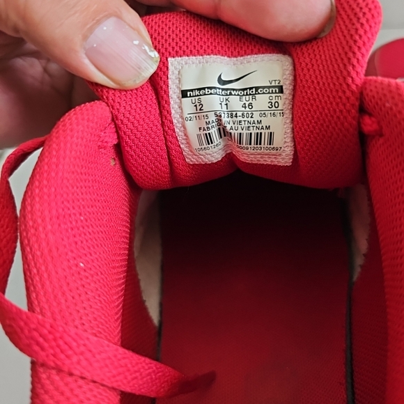 Nike Air Max 90 Essential Men's Size 12 Gym Red 537384-602 Athletic Sneakers - Picture 10 of 11